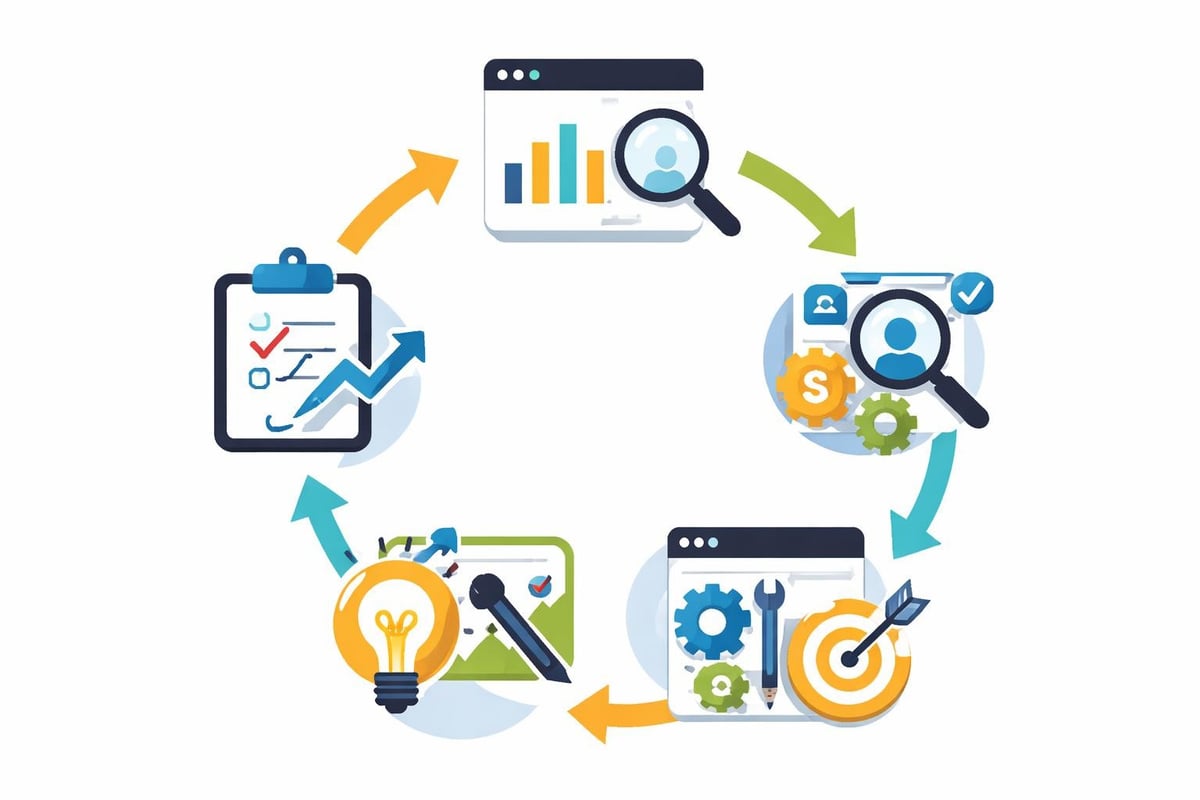 Branding page optimization cycle