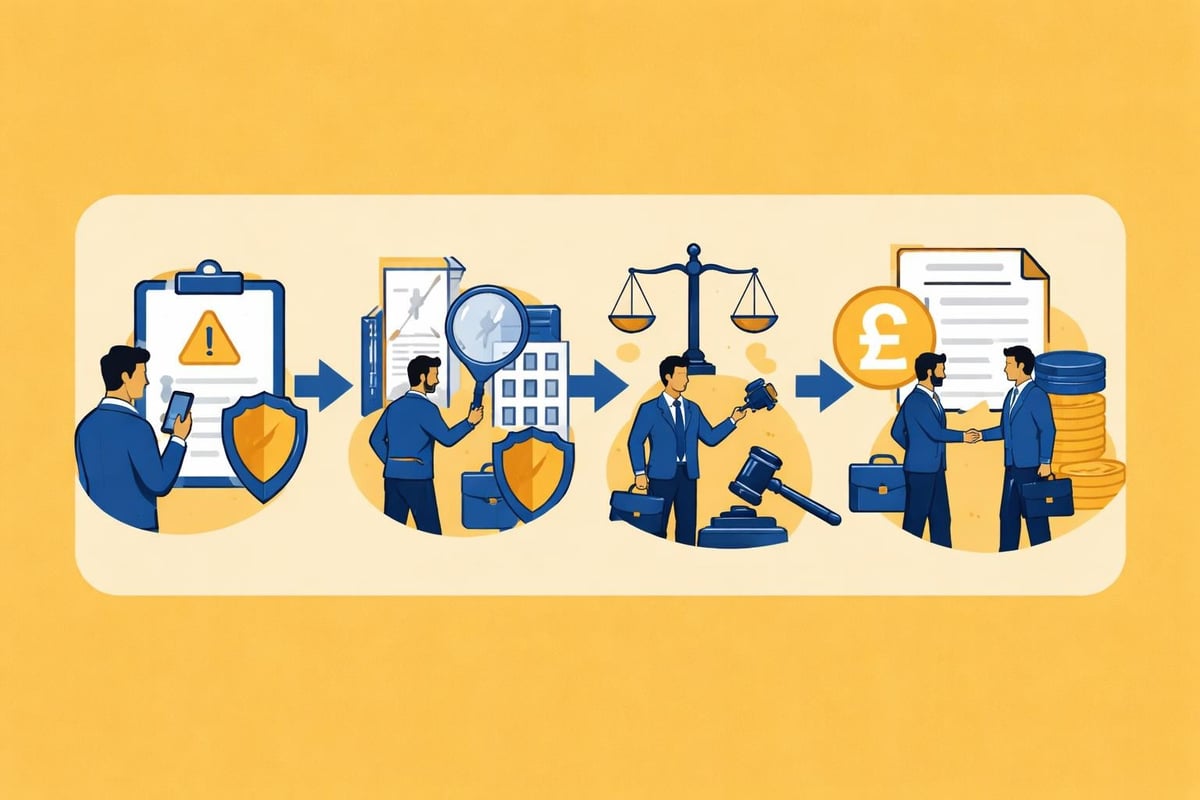 Liability claims process steps