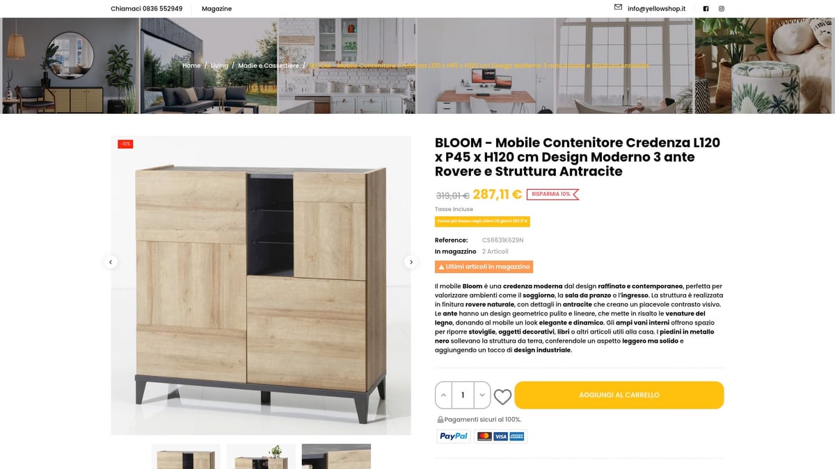 7 Idee Creative di Madia Soggiorno per un Salotto Unico 2026 - Madia in Rovere Naturale con Dettagli Minimalisti