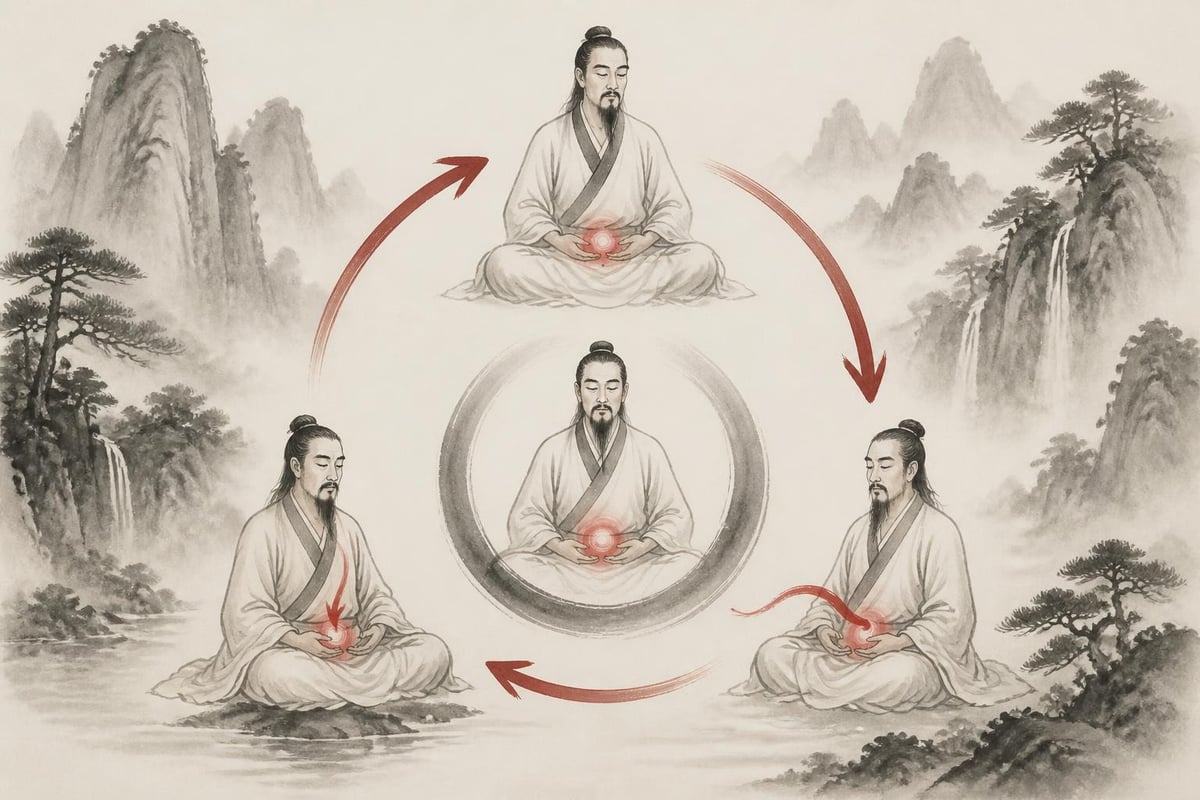 Dantian breathing practice