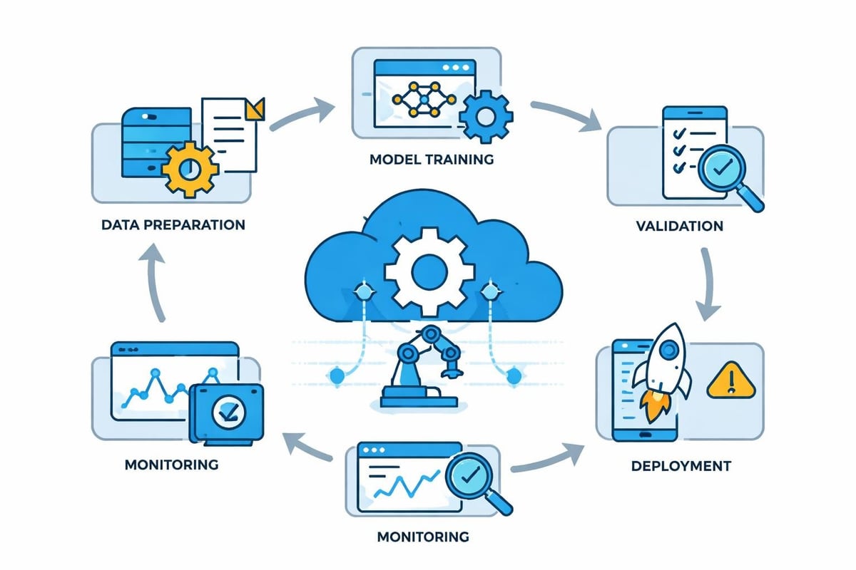 Custom AI model development workflow