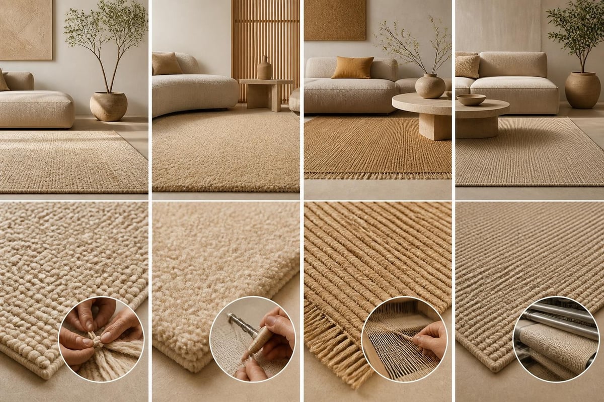 Rug construction methods