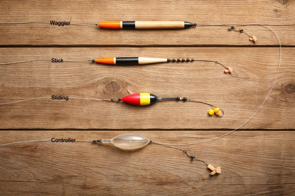 Float fishing kit components diagram