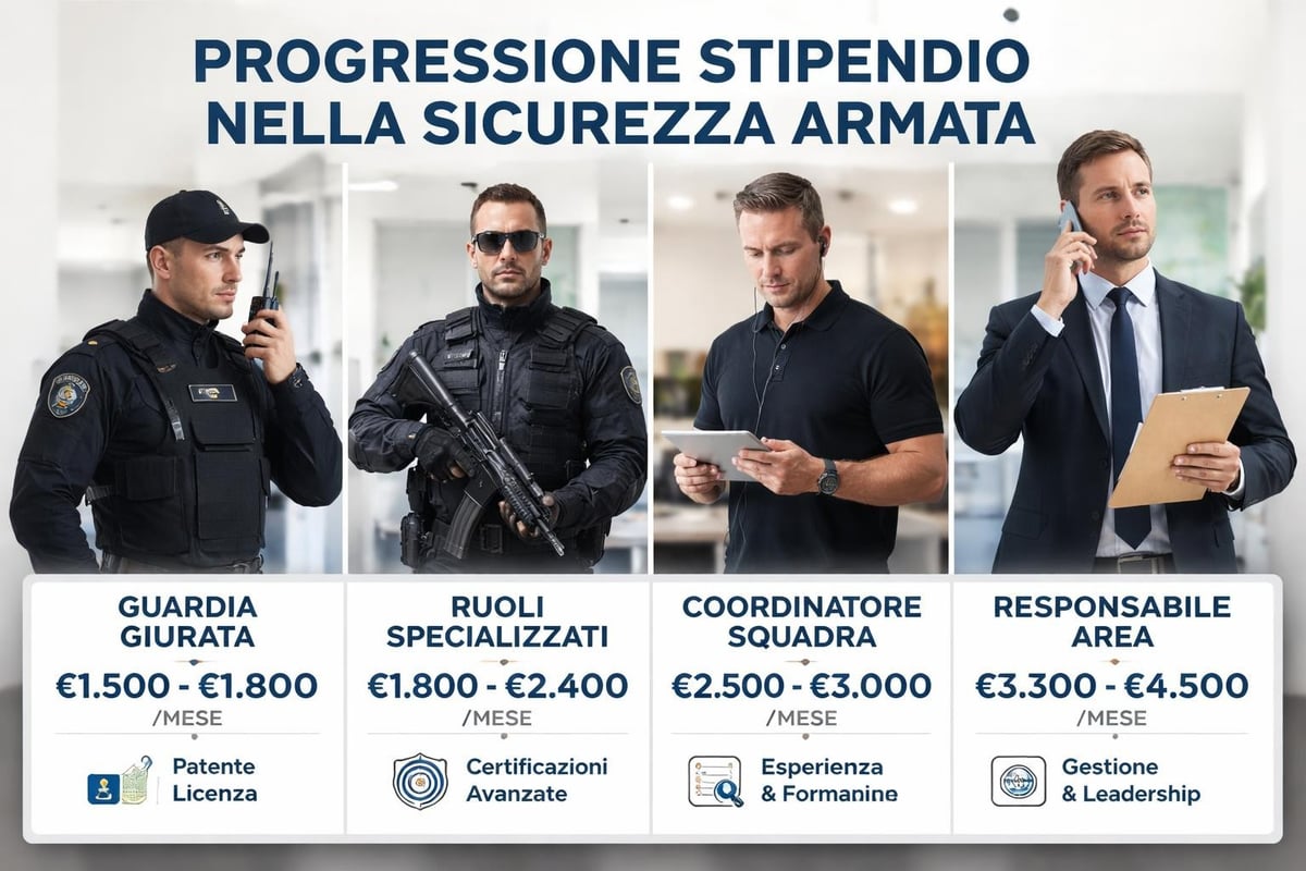Livelli retributivi vigilanza armata