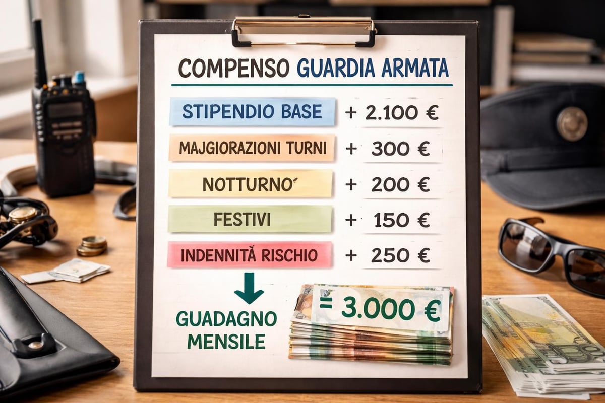Componenti stipendio vigilanza
