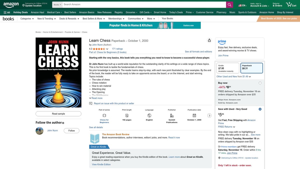 Top 7 Book Chess for Beginners Picks to Master the Game 2025 - Learn Chess