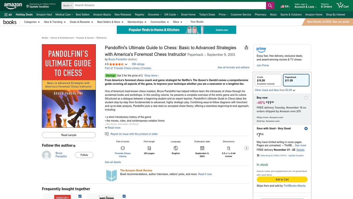 Top 7 Book Chess for Beginners Picks to Master the Game 2025 - Pandolfini’s Ultimate Guide to Chess