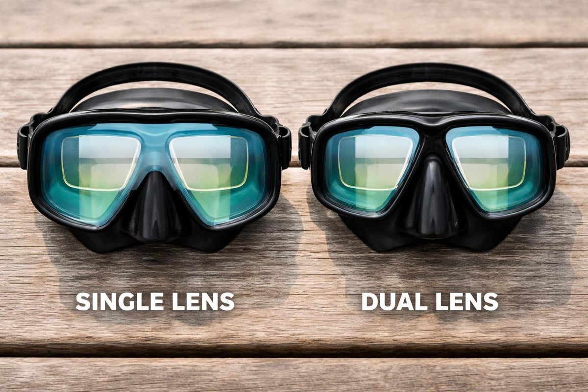 Mask lens configurations
