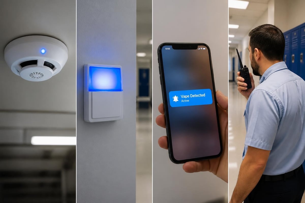 Vape detection alert workflow