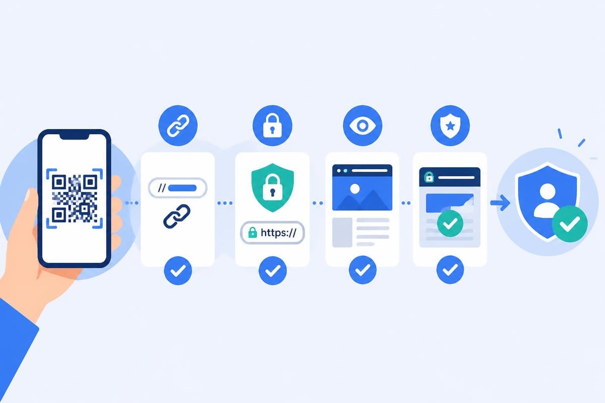 QR code security workflow
