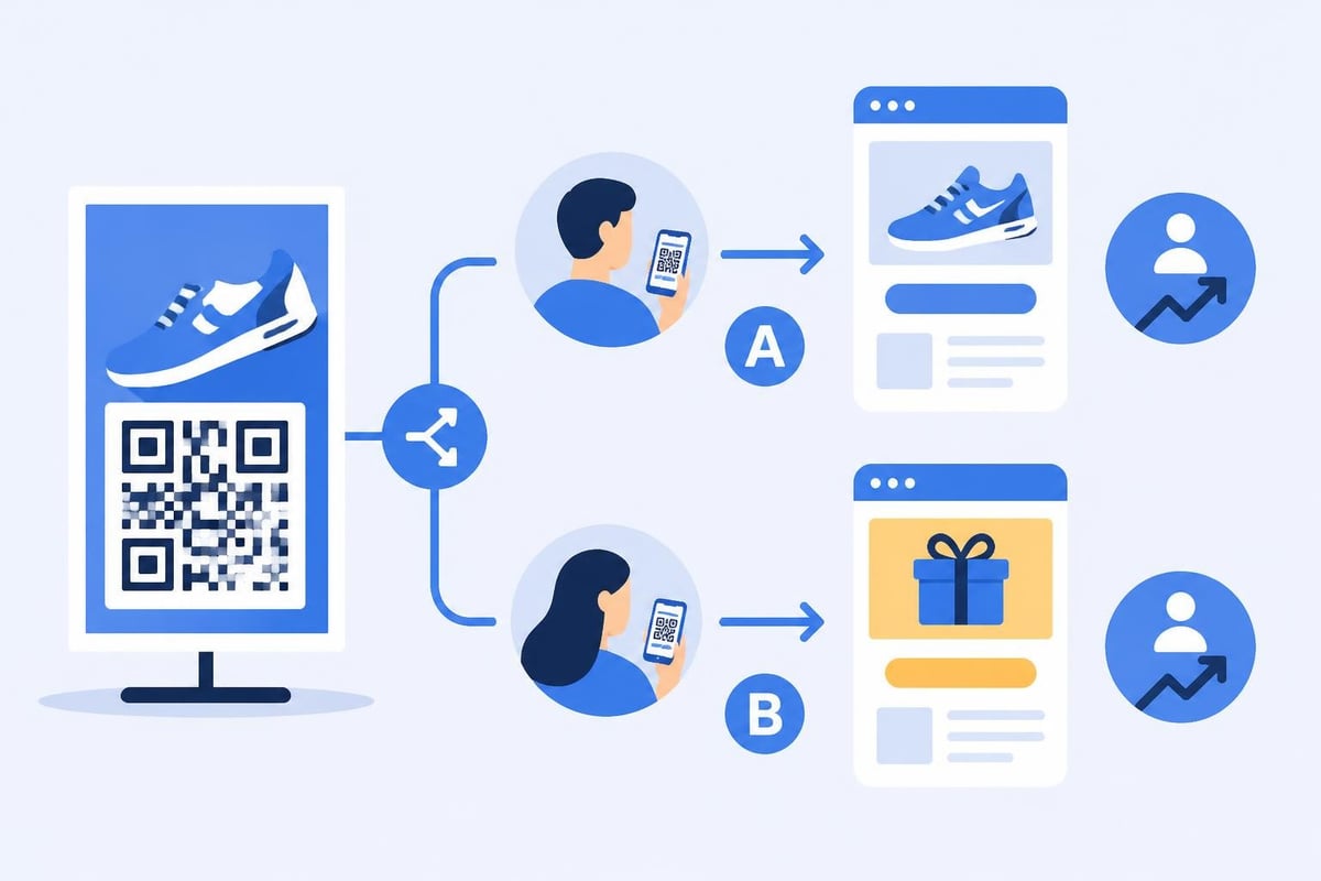 QR code A/B testing framework