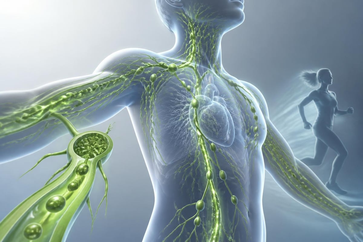 Lymphatic system flow through body