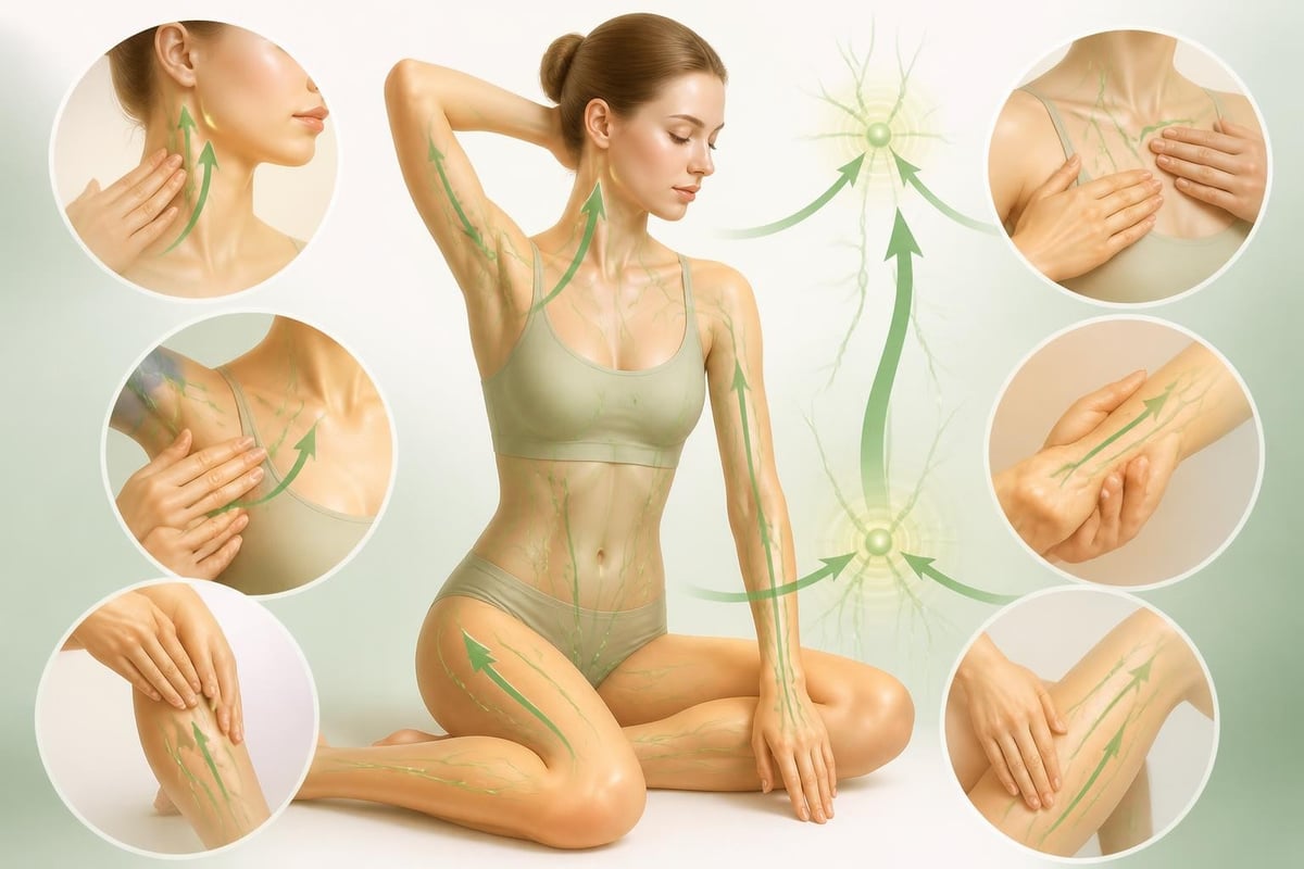 Lymphatic drainage massage technique