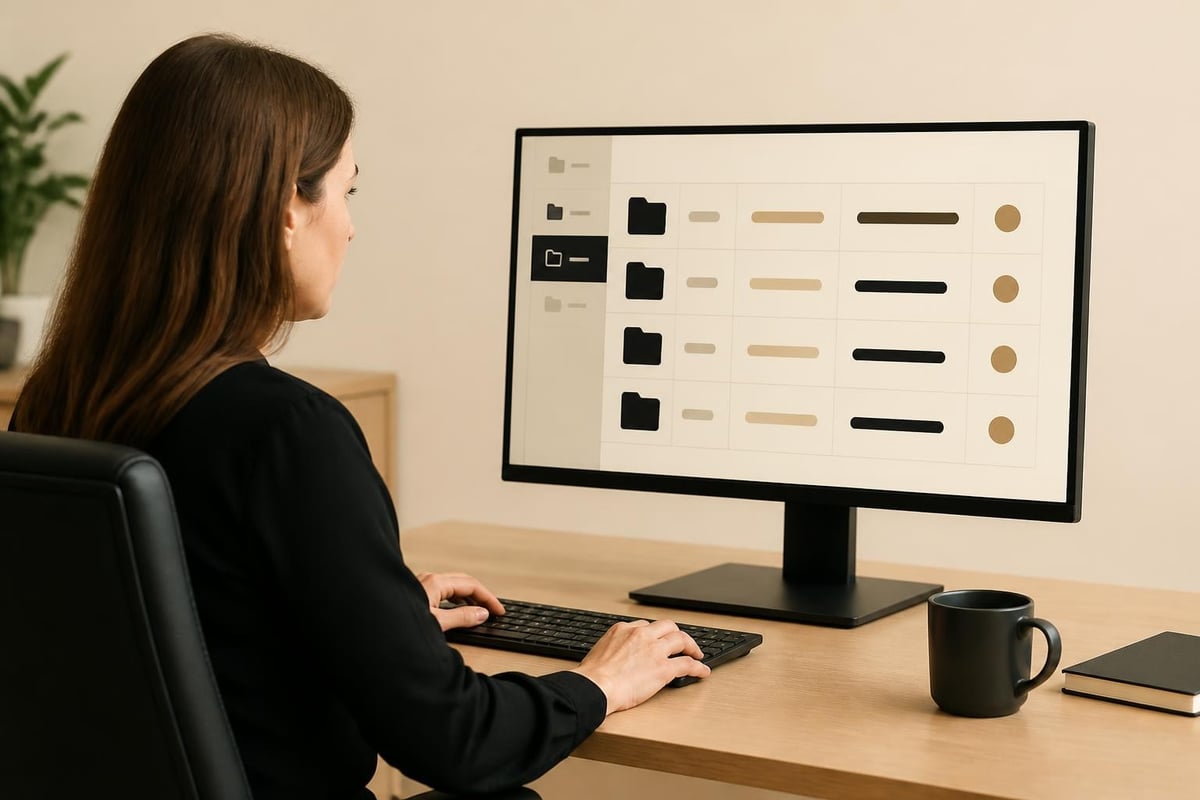Digital employee records organization