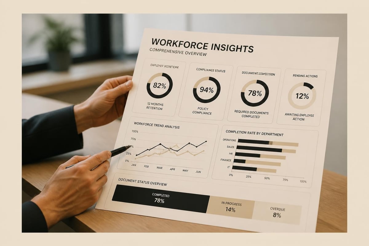 Employee records analytics dashboard