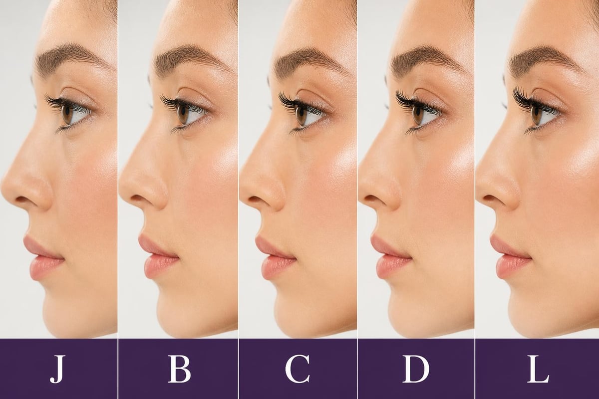 Different Lash Curls: Complete Guide for 2026 2 Lash curl progression chart