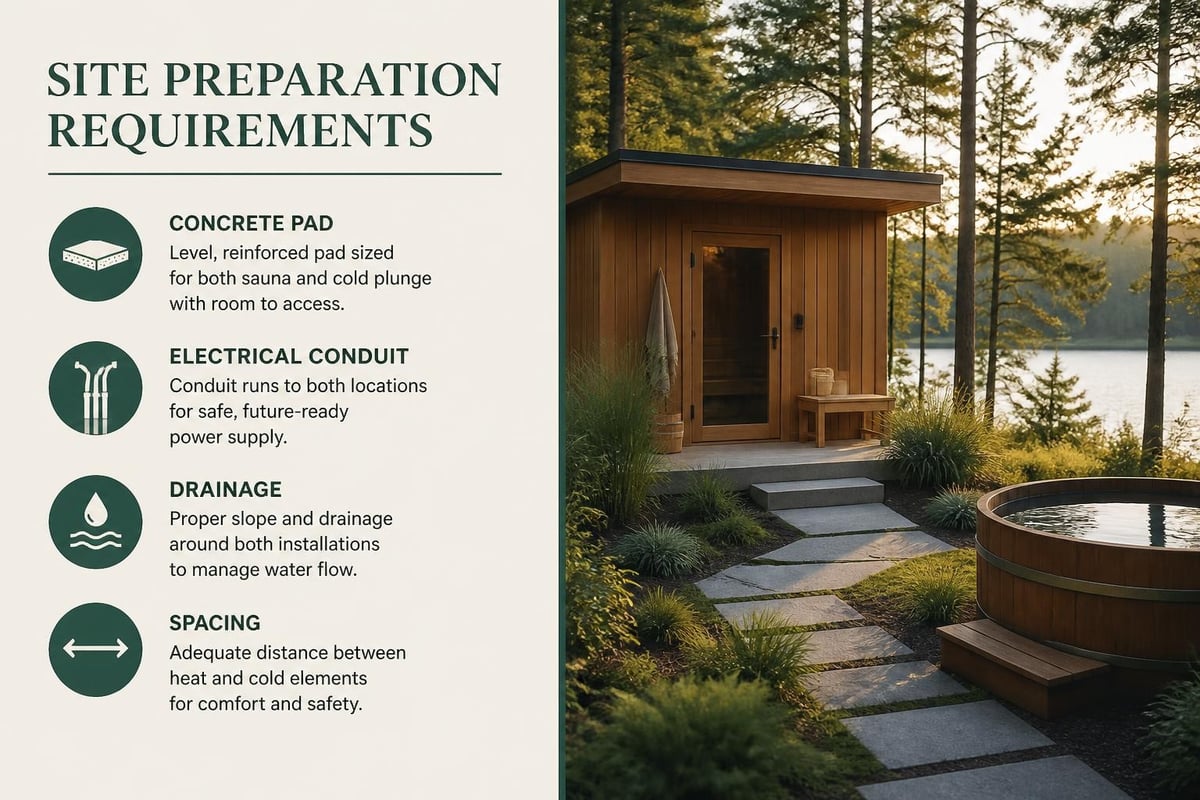 Home spa site preparation