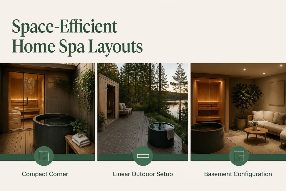 Home spa layout options