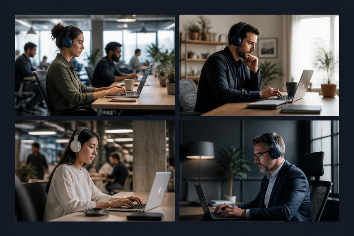 White noise across work environments