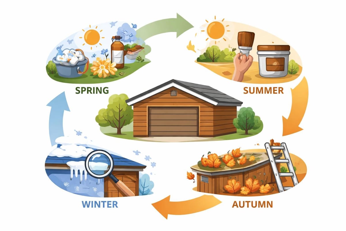 Timber garage maintenance schedule