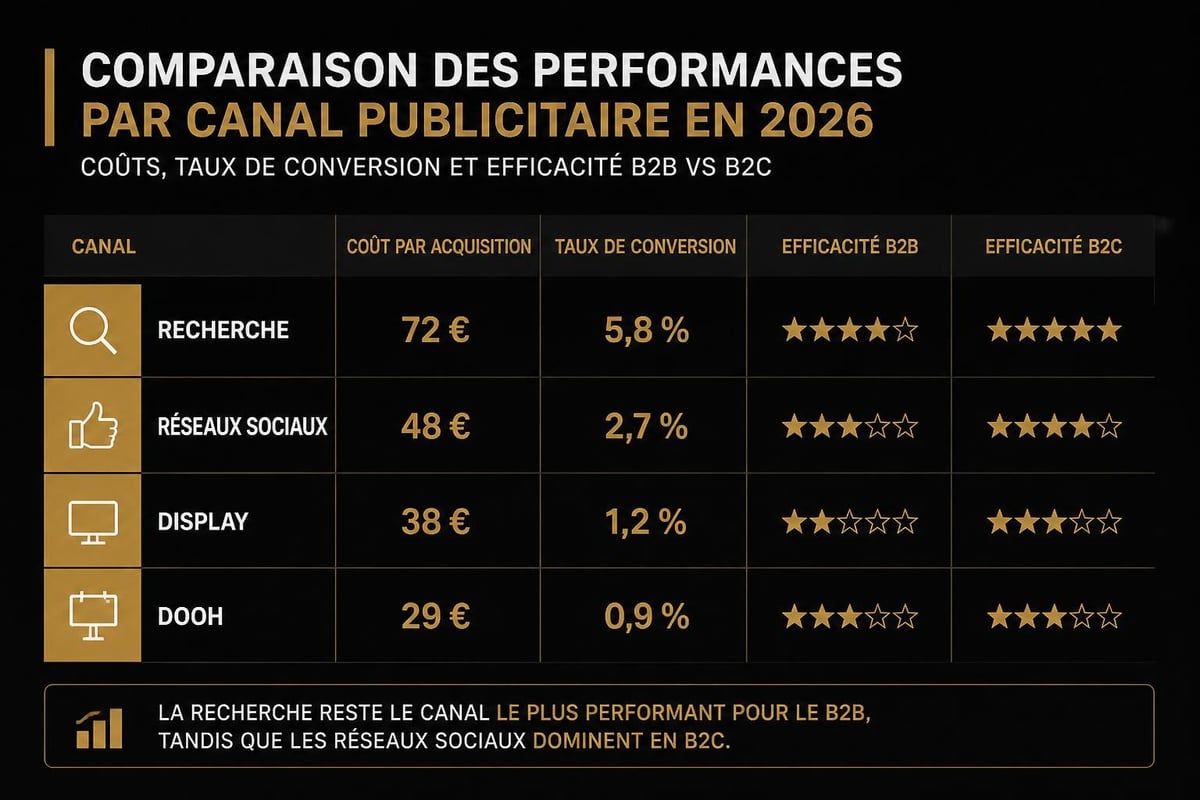 Advertising channels performance 2026