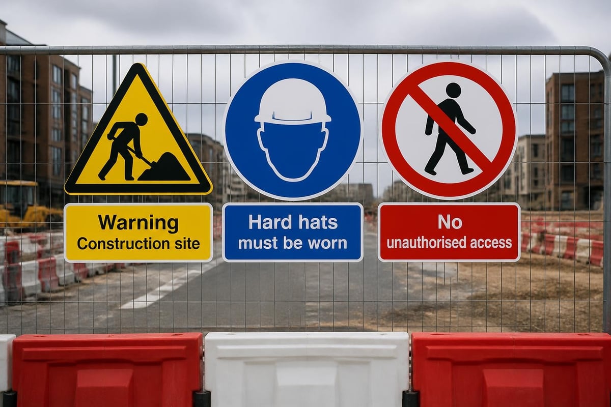 Warning sign compliance standards