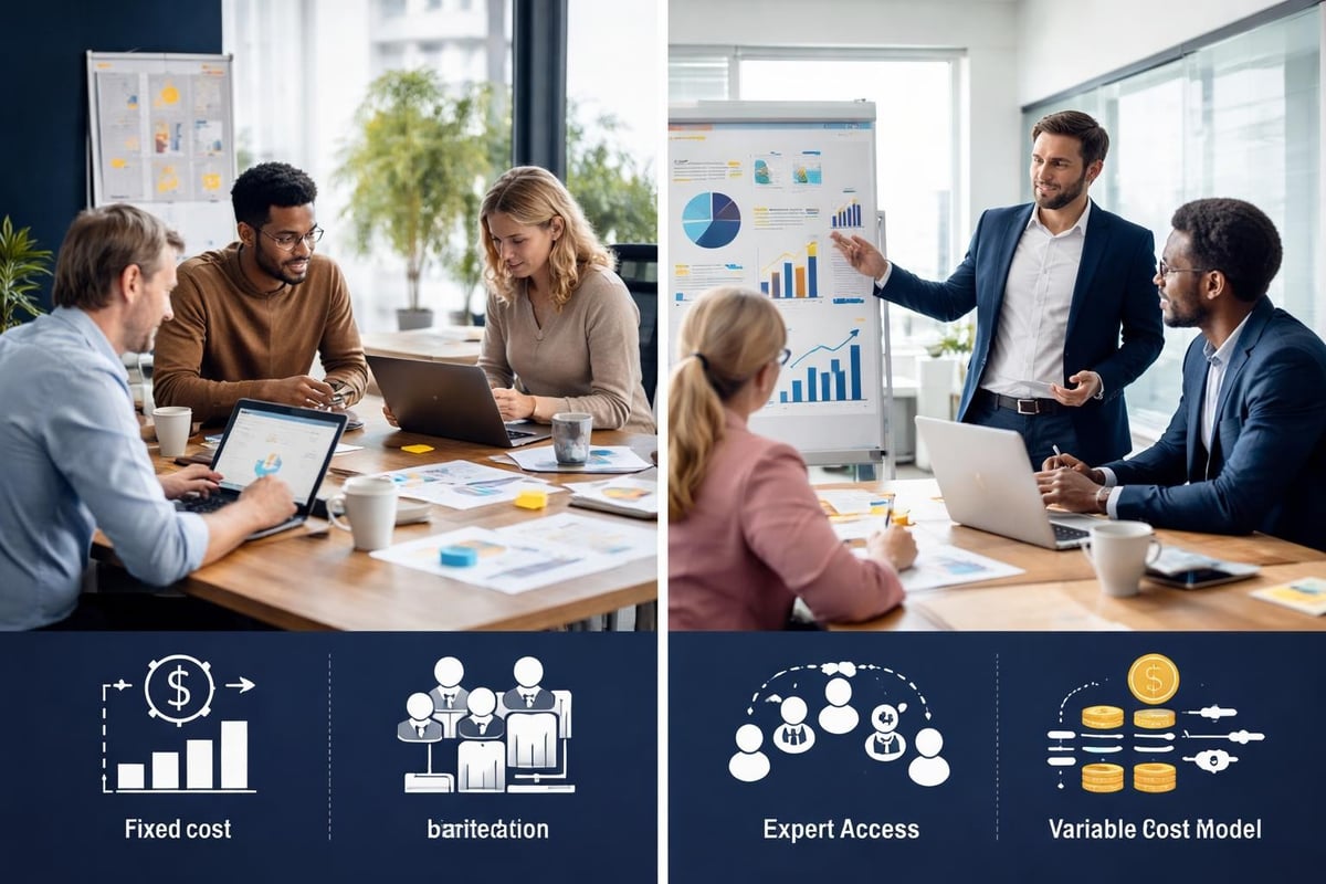 Vergleich interne Marketing-Ressourcen versus Outsourcing