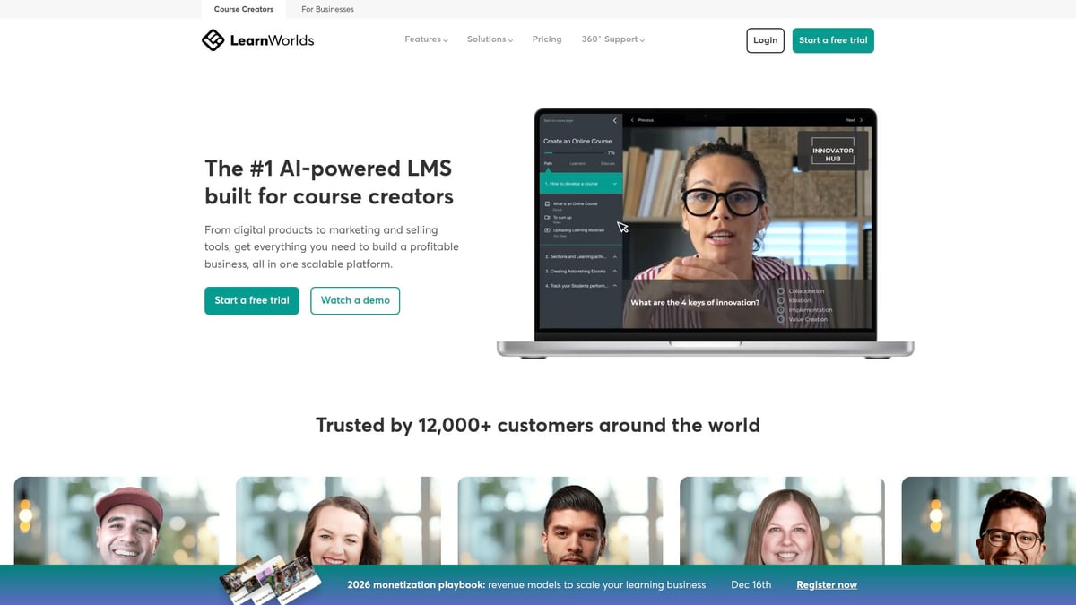 7 Top Course SaaS Platforms to Elevate Online Learning 2026 - LearnWorlds