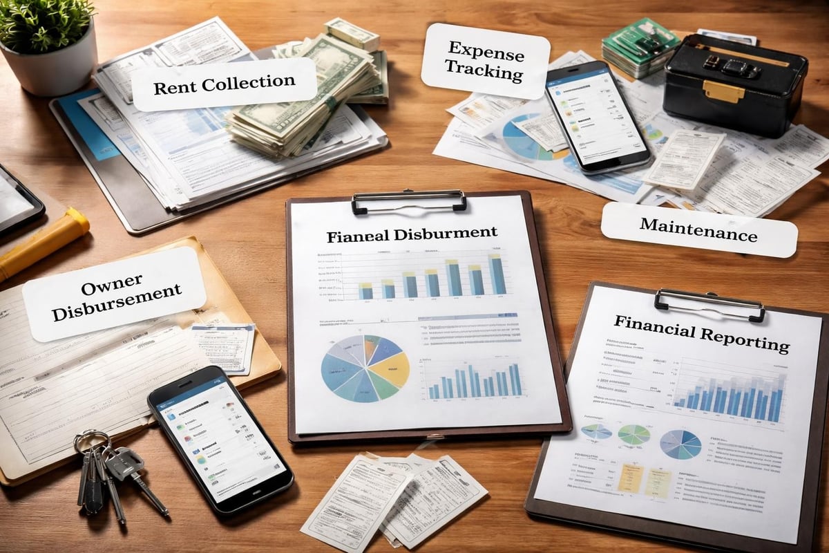 Property management financial workflow