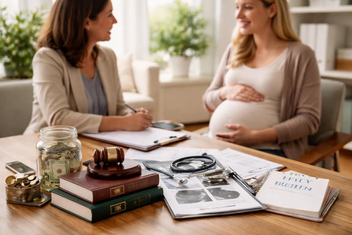 Support services in pregnancy adoption