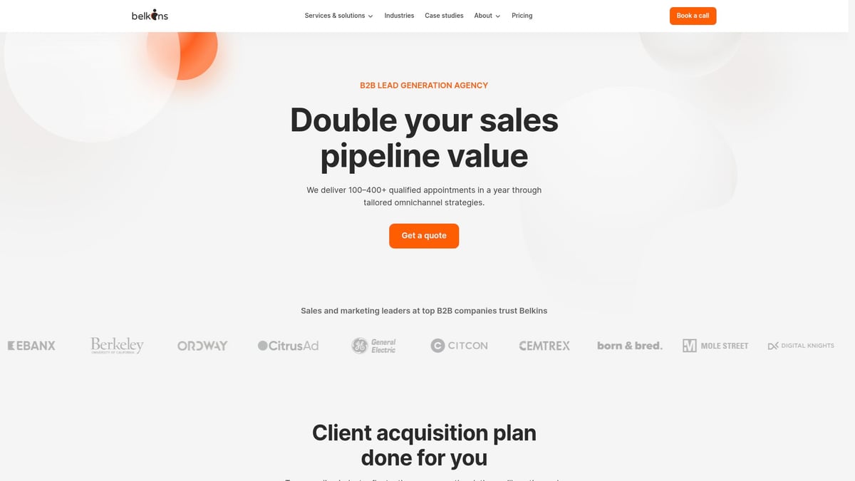 Discover 9 Best B2B Lead Generation Companies in 2025 - Belkins