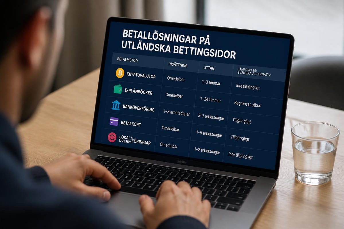 Bettingsidor utan svensk licens 2026 - Guide & jämförelse 3 Payment methods and transaction speed