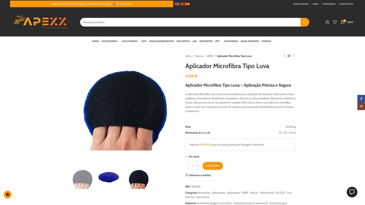 7 Produtos Polimento Essenciais para Brilho Impecável em 2026 - Aplicador de Microfibra Tipo Luva – KERS