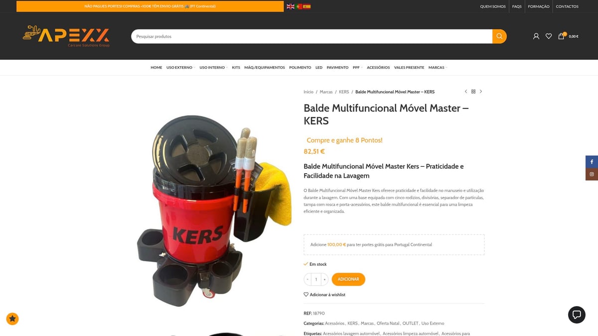 7 Produtos Polimento Essenciais para Brilho Impecável em 2026 - Balde Multifuncional Móvel Master – KERS