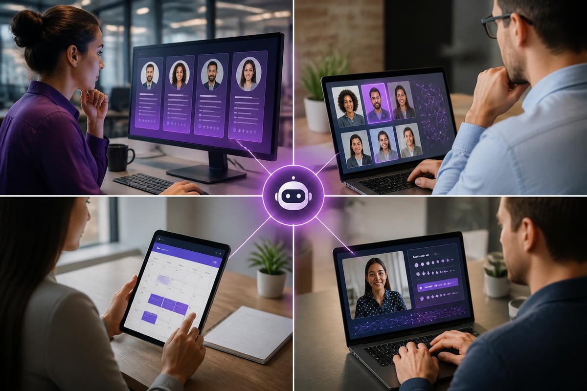 AI recruitment workflow stages