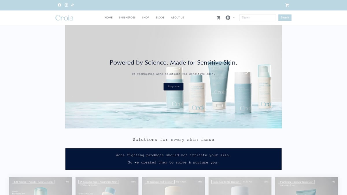 Sensitive Skincare Guide: Expert Tips for 2026 - Croia by Aoife Skin Project: Science-Backed Acne Solutions for Sensitive Skin