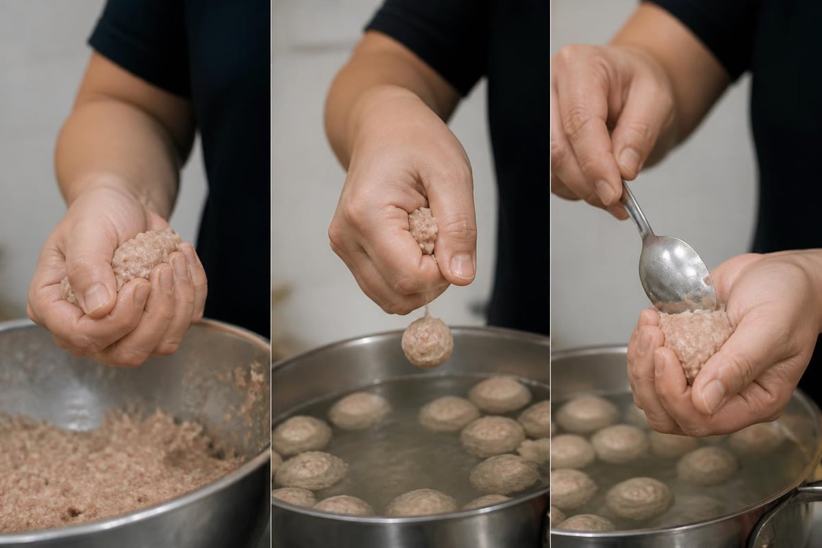 Proses pembentukan bakso