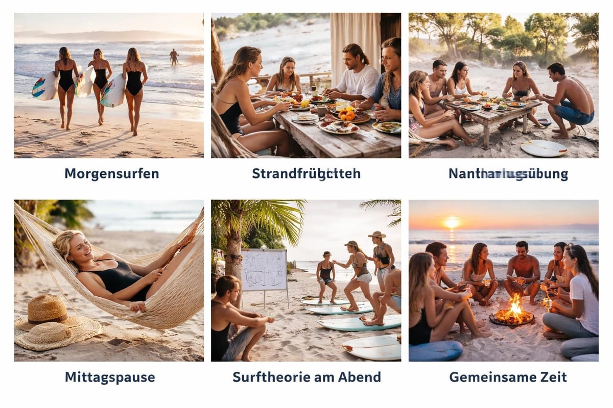 Surf camp daily routine