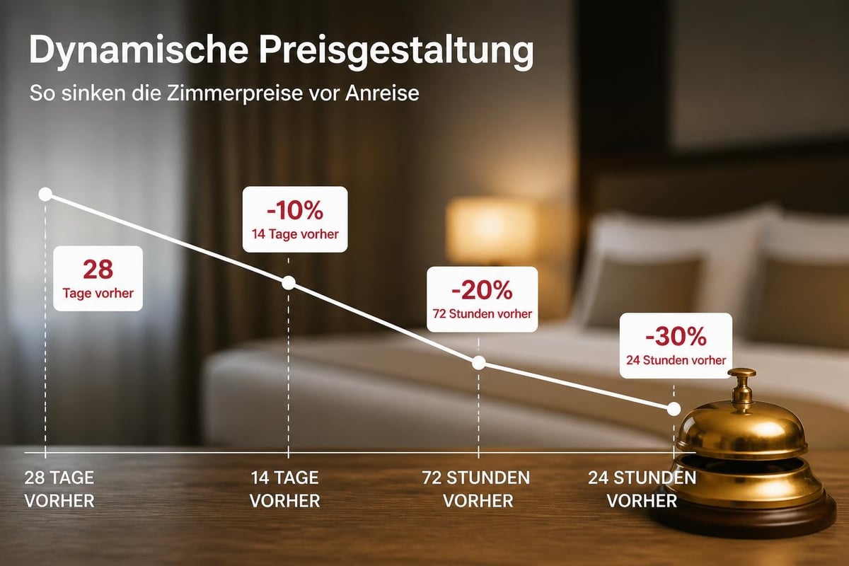 Hotel pricing timeline
