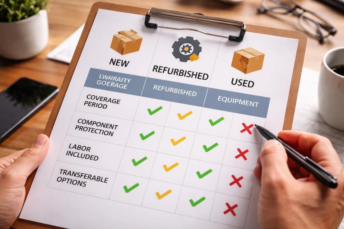 Warranty comparison details