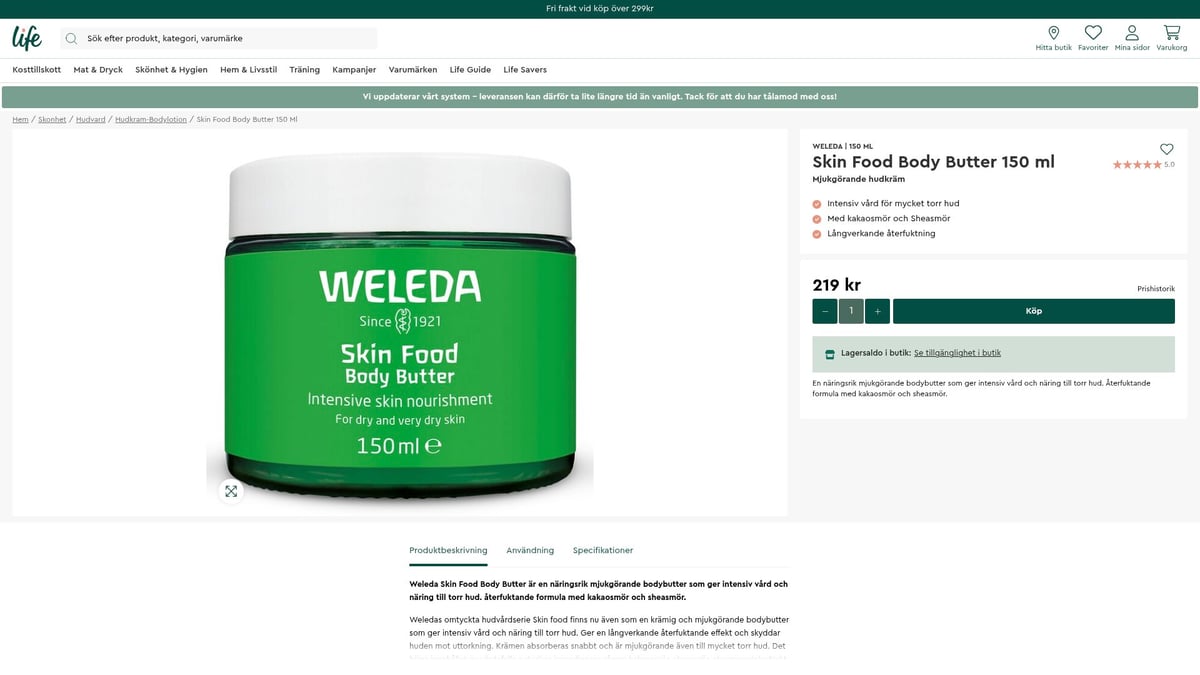 9 Best Body Lotions for Dry Skin 2025 – Moisture Boost for Softer Skin - Weleda Skin Food Body Butter – Natural Intensive Care