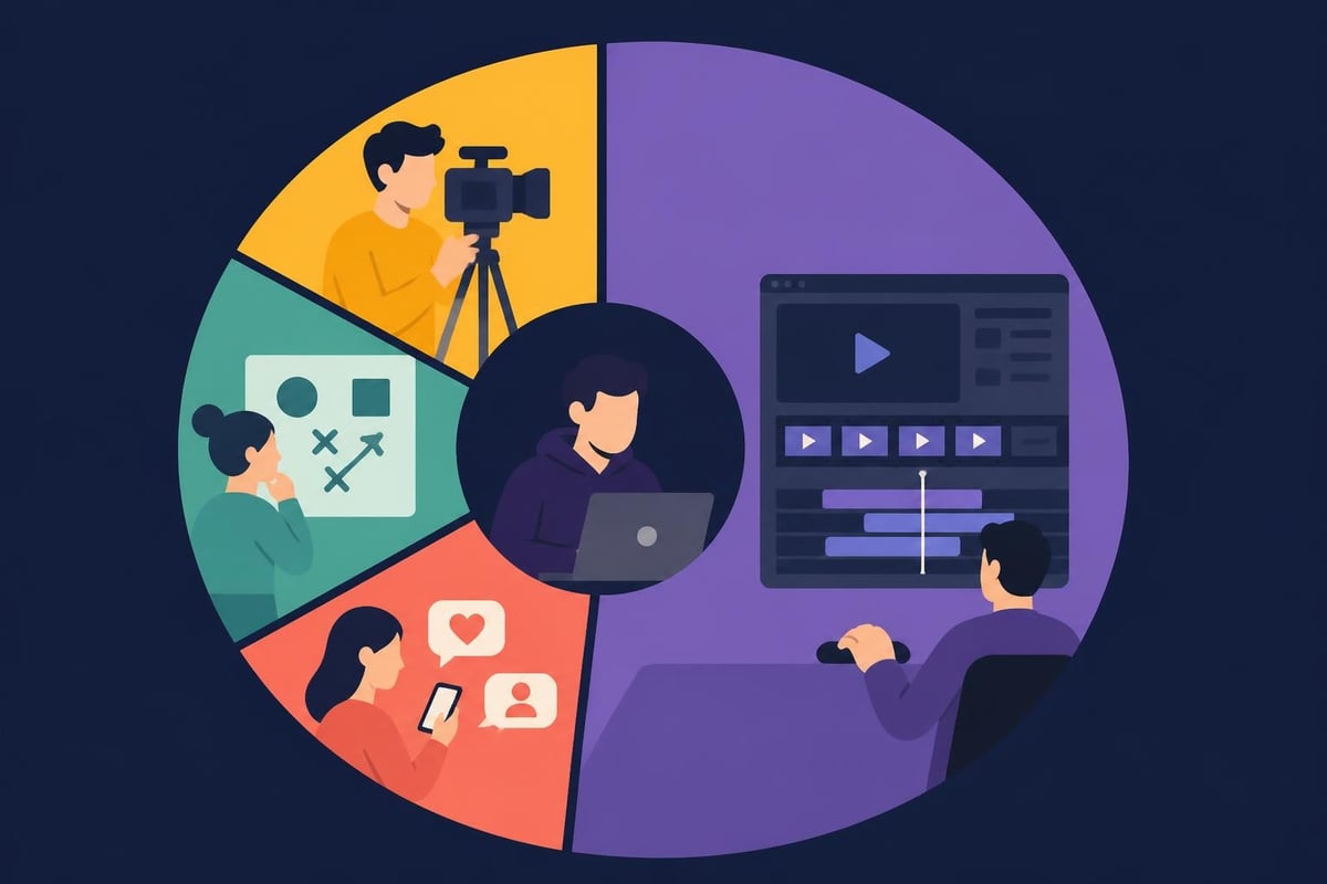 Content creator time allocation
