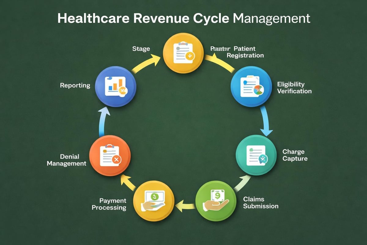 Revenue cycle stages visualization