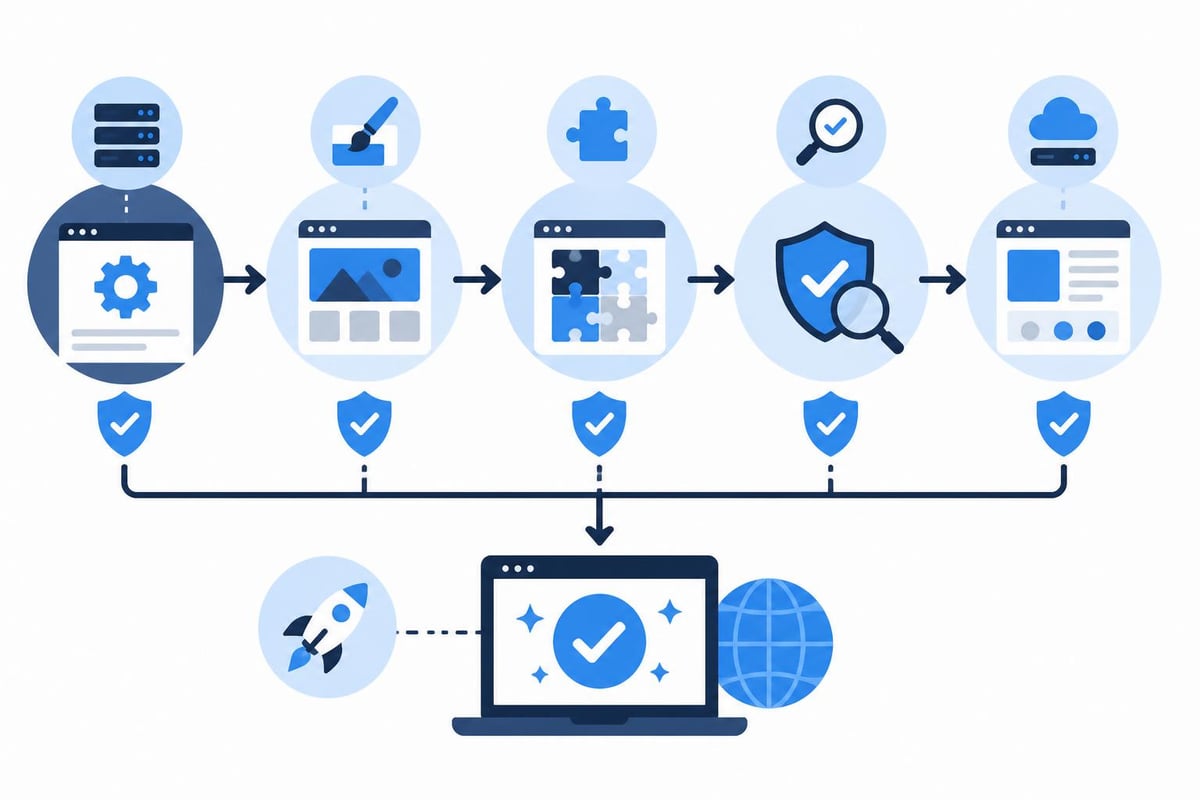 WordPress update workflow