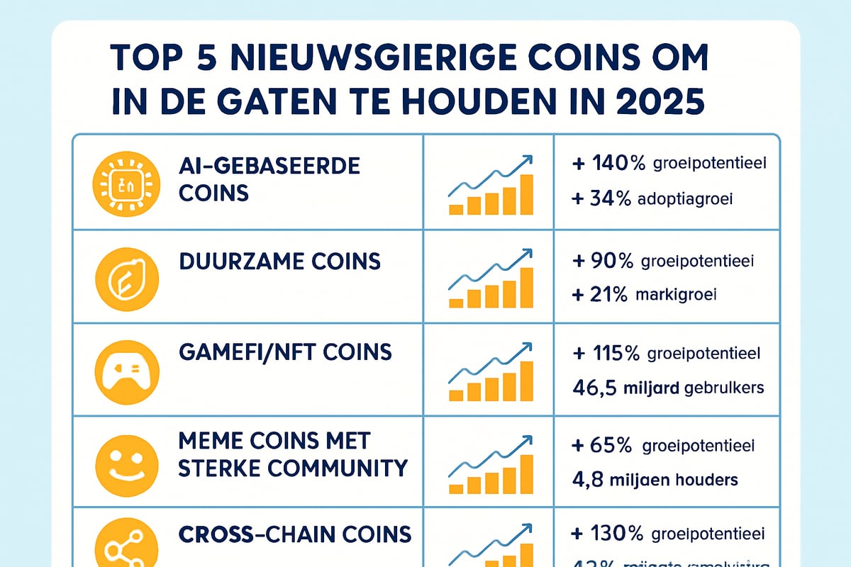 Top Nieuws Coins om in de Gaten te Houden in 2025