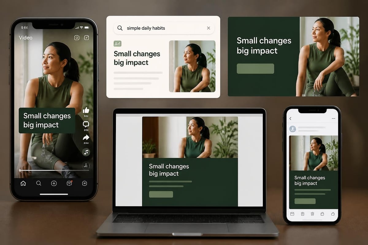 Multi-channel creative adaptation