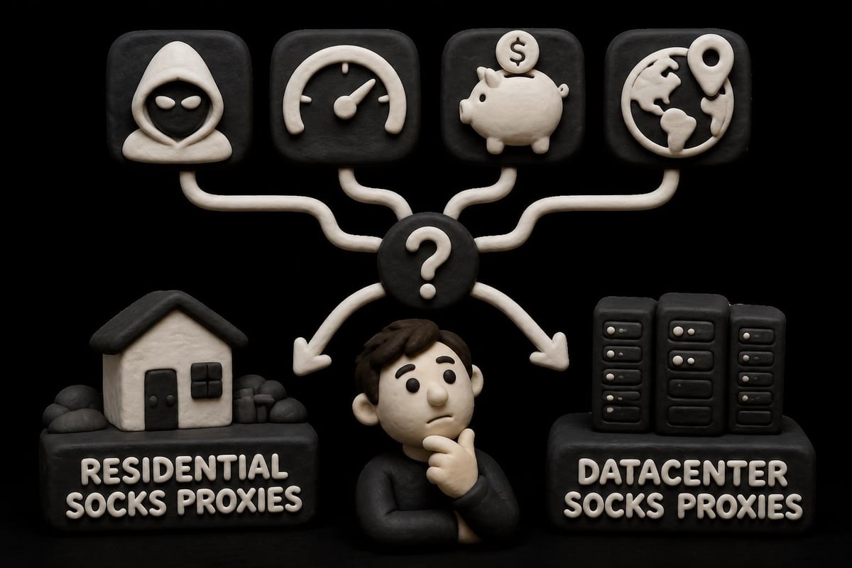 Proxy selection decision tree