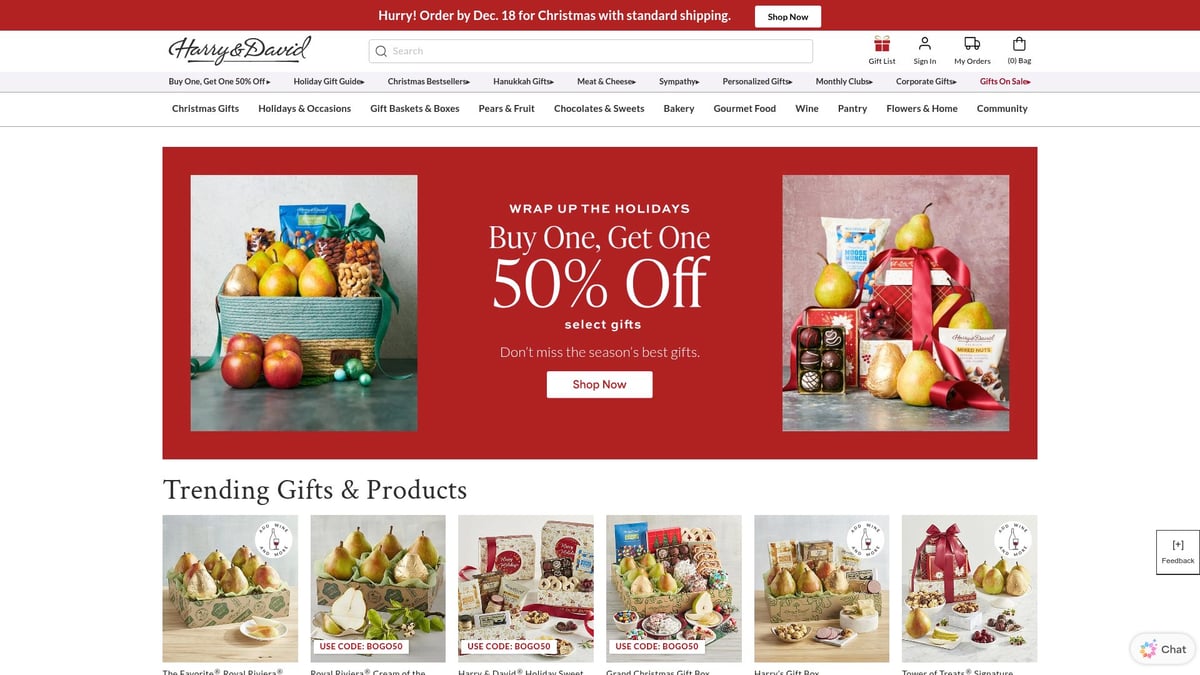 9 Amazing Festive Gift Baskets to Brighten 2026 Celebrations - Harry & David Deluxe Christmas Gift Basket