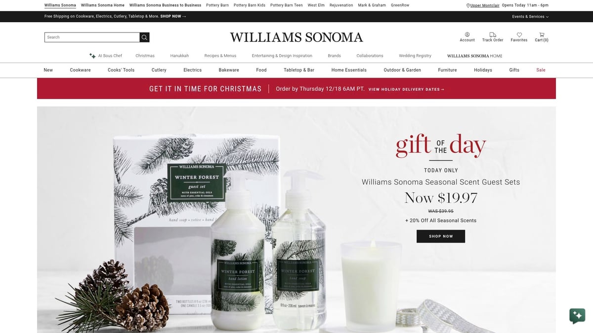 9 Amazing Festive Gift Baskets to Brighten 2026 Celebrations - Williams Sonoma “Italian Entertaining Gift Crate”