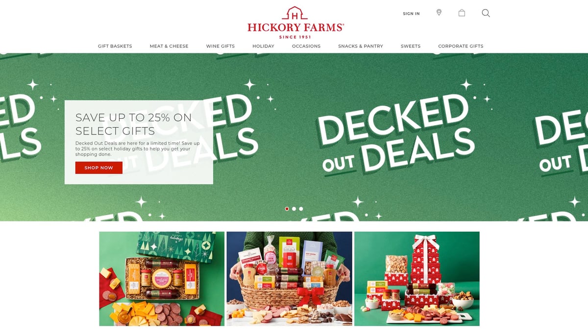 9 Amazing Festive Gift Baskets to Brighten 2026 Celebrations - Hickory Farms “Holiday Cheers Gift Basket”